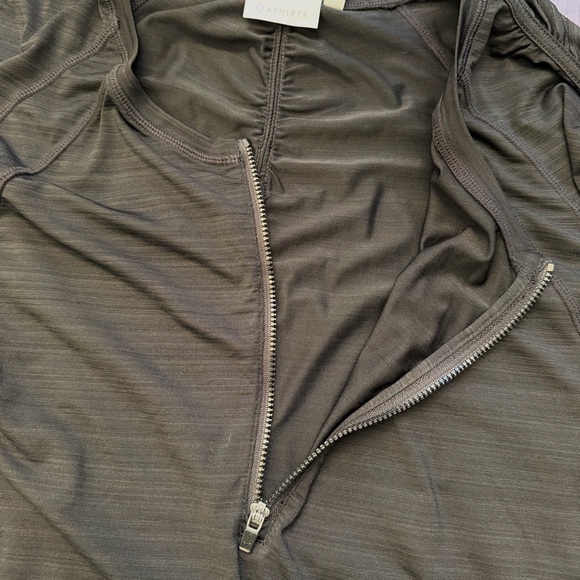 Athleta Women's Pacifica UPF Long Sleeve Size 2X XXL Pullover 1/2 Zip Black Gym - Picture 5 of 10